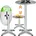 Stehtisch 2in1 silber