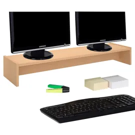 CARO-Möbel Monitorständer Zoom 100 cm Braun