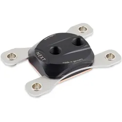 Aqua Computer 21702, Schwarz, Silber, Water block, Flüssigkeit, Kupfer, Socket A
