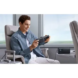 Baseus Free2Pull Powerbank, 20.000mAh, 70cm ausziehbares USB-C Kabel + schwarz