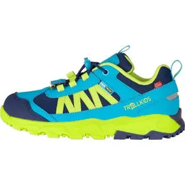 TROLLKIDS Tronfjell Hiker Low Blau/Grün 28