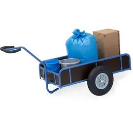 FETRA Handwagen mit Kasten 4109L, Tragkraft 400kg Luft-Bereifung