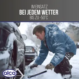 Alca alca® Wagenheber Scherenwagenheber mit Ratsche 1,5t Universal Hubhöhe 104 - 380 mm für Auto/SUV/MPV