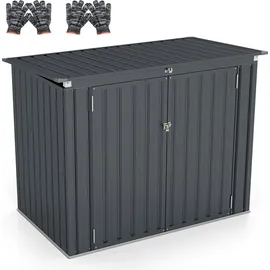 Costway Mülltonnenbox 172 x 96 x 85 cm schwarz