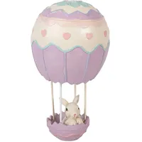 Clayre&Eef Dekofigur ''Kaninchen'' in Lila - (H)20 x Ø 12 cm