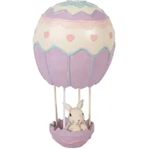 Clayre&Eef Dekofigur ''Kaninchen'' in Lila - (H)20 x Ø 12 cm