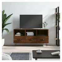 Furnicato TV-Schrank Braun Eichen-Optik 102x36x50 cm Holzwerkstoff