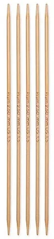 Prym Strumpfstricknadeln, Bambus, 15 cm