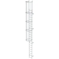 MUNK ortsfeste Steigleitern Aluminium, 6,44m SH