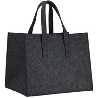 Relaxdays Kaminholzkorb anthrazit 10021970-139