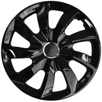 NRM Radkappe STIG 14 Zoll in Schwarz, 14 in Zoll, (4-St) Radzierblenden für Stahlfelgen Radkappen Satz 4er Set 14" schwarz