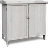 HABAU Gartenschrank Lino mit Unterschrank, grau, 98 x 48 x 95 cm