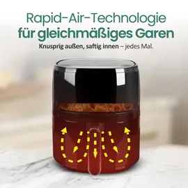 EMERIO Heißluft-Fritteuse AF-129329.3 schwarz