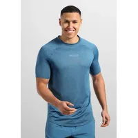 SMILODOX Herren T-Shirt Powerfit Triple Blau BLAU 2XL