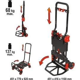 Yato 2-in-1 FALTBARER LAGERWAGEN 137KG - YT-37412