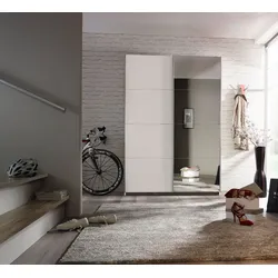 Schwebetürenschrank MENDOZA - weiß