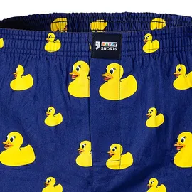 Happy Shorts Boxershorts navy / gelb L 1er Pack