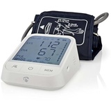 Nedis SmartLife Blutdruckmessgerät - Arm Bluetooth LCD-Anzeige - 22-42 cm Anzeige des Stillhaltens/Erkennung des Tragens einer Manschette/Erkennung unregelmäßiger Herzschläge - Weiss