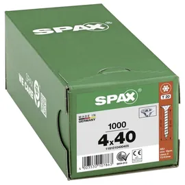 SPAX Universalschraube 4 x 40 mm Senkkopf T-STAR plus Vollgewinde 4CUT WIROX A3J
