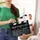 Relaxdays Filmklappe Holz, Regieklappe, Synchronklappe, Clapperboard, beschriftbar, Deko, H x B: 26 x 30 cm, schwarz, Holzwerkstoff, 30x26x1.5 Dekoration