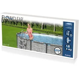 BESTWAY Sicherheitsleiter grau 122 cm