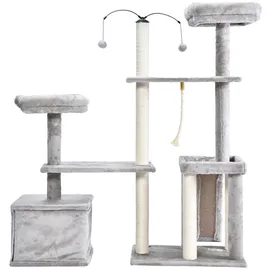 Home Deluxe JAX Kratzbaum 136 x 124 x 40 cm grau