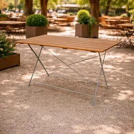 Mojawo Gartentisch 120 x 70 x 74 cm Akazie/Schwarz