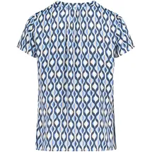 Betty Barclay Satinbluse mit Print Blau/Weiß 44