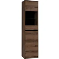 Konsimo® Vitrine MERO Vitrine mit Türen, mit Einlegeböden, teilweise