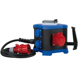 Hedi Schuko-Steckdose 2x CEE 16A 400V Schwarz-Blau