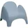 meet by paperflow Sessel Dumbo Kunststoff blau 4er Set