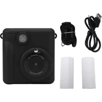 Haofy Sofortbildkamera für Kinder, Thermodruck, 1080P-Video, Digitalkamera, Geburtstagsgeschenk, Tragbares Reisespielzeug, Schwarz