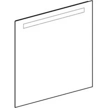 Geberit Option Basic Square Lichtspiegel, Beleuchtung oben, 502806001