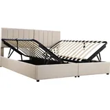 XDOVET Polsterbett 180 x 200 cm Beige