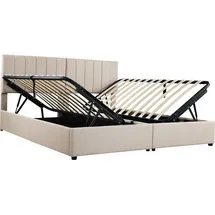 XDOVET Polsterbett 180 x 200 cm Beige