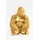 Kare Design Deko Figur Monkey Gorilla Side Medium goldfarben