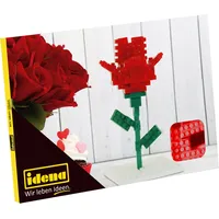 IDENA Minibausteine Postkarte Rose