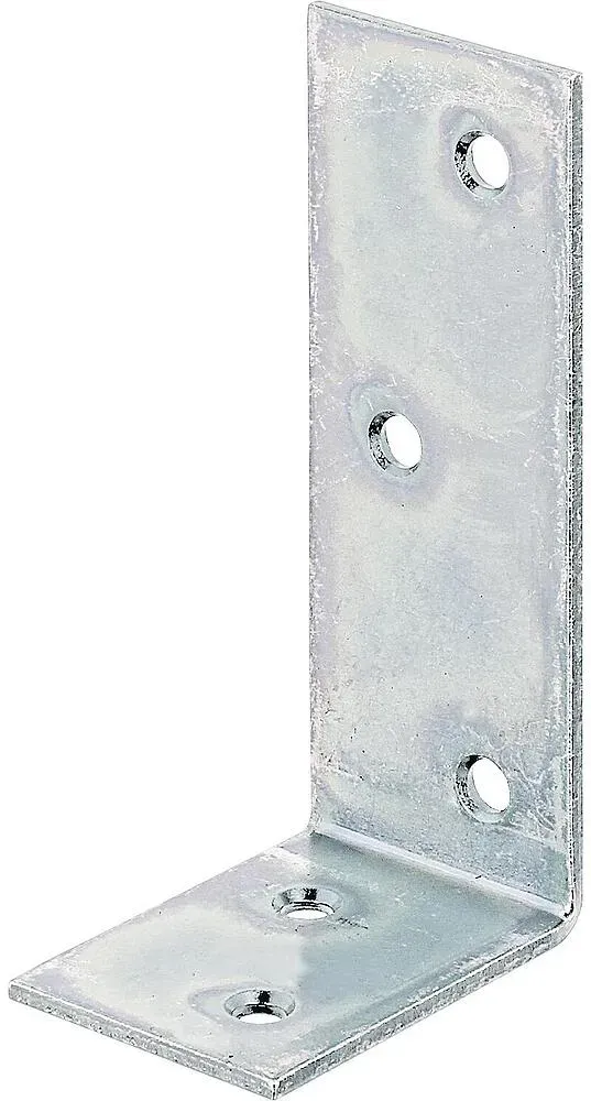 Balkenwinkel, 40x80x30mm, galvanisch verzinkt, dickschichtpassiviert.