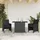 vidaXL Bistro-Set 3-tlg. Schwarz