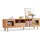 gyfimoie LINSY HOME TV Lowboard 175 x 40 x 52 cm Schwarz Holz, MDF, Spanplatte