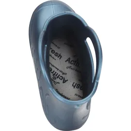 Ladeheid Eva Kinder Gummistiefel für Jungen Mädchen Regenschuhe Bequeme und wasserdichte Regenstiefel Kinder LA-CA-01 (metallisches Blau-2, 34/35 EU