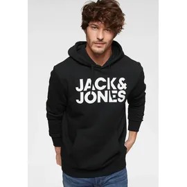 JACK & JONES Hoodie bedruckt schwarz XS