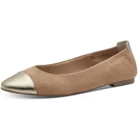 Marco Tozzi Damen Ballerinas Spitz Elegant, Braun (Biscuit Comb),