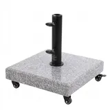 Doppler Schirmständer Granit 70 kg Hellgrau