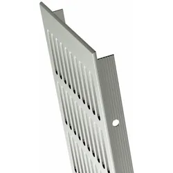 MS Beschläge Aluminium Lüftungsgitter Stegblech Heizungsgitter b 130mm x L 400mm Silber
