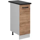 Vicco Apothekerschrank, Honigeiche, Weiß, Holzwerkstoff, 2 Fächer, 1 Schubladen, Rechteckig, 30x81.6x60 cm, Küchen, Küchenmöbel, Küchenschränke, Apothekerschränke