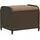 vidaXL Gartenhocker 58 x 46 x 46 cm braun 1 St.