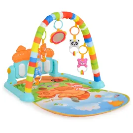 Moni Spielbogen Mushy HE0639 Krabbeldecke, Musiktasten, Licht, Hängespielzeug bunt