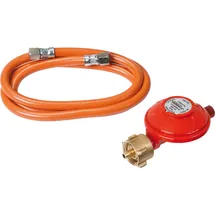 Rothenberger Industrial Set 1,5 m Gasschlauch & Druckregler Propan 50 mbar 2X G 1⁄4 Zertifiziert EN 16436-1 - 1500005307