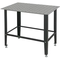 Trutzholm Arbeitstisch Stahl 91,5 x 61 x 80 cm schwarz Tragkraft 200 kg mit Lochplatte